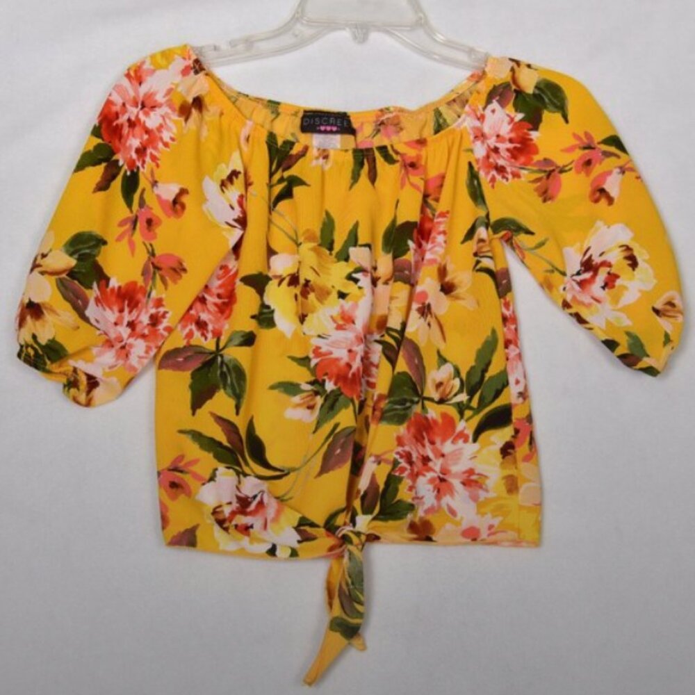 Discreet Women's Blouse's Tie at the Waist Size Medium